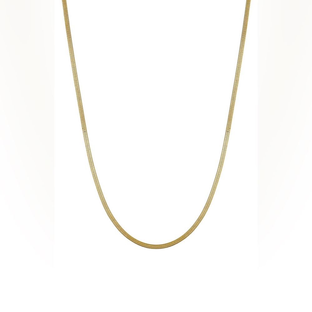 LA ROCKS 
Herringbone Chain Necklace